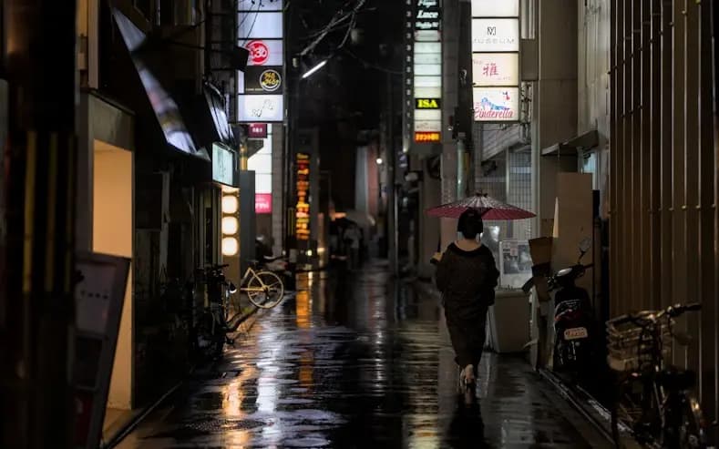 Kyoto geisha district Gion