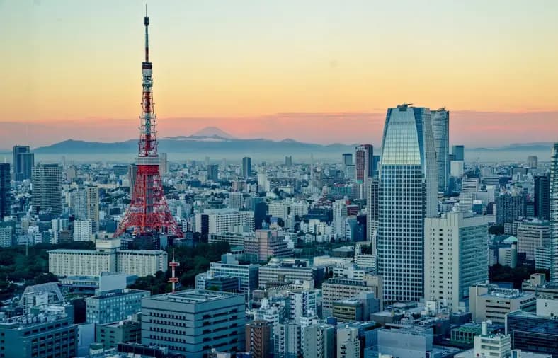 Tokyo skyline at night